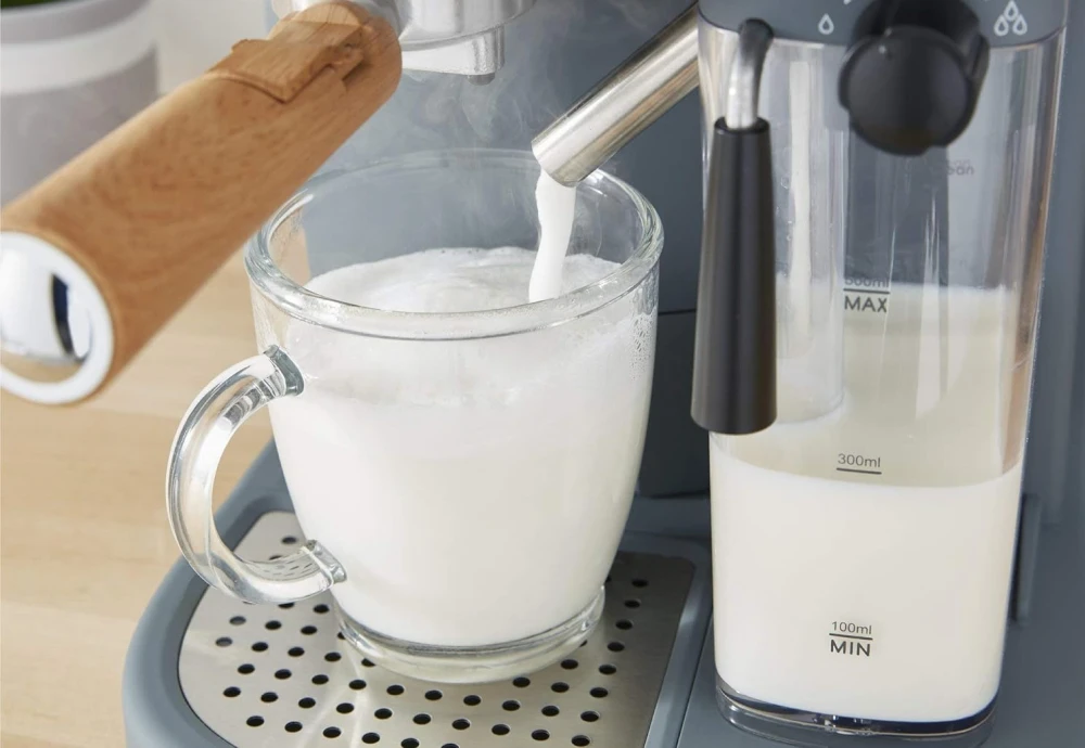 espresso machine with steaming wand