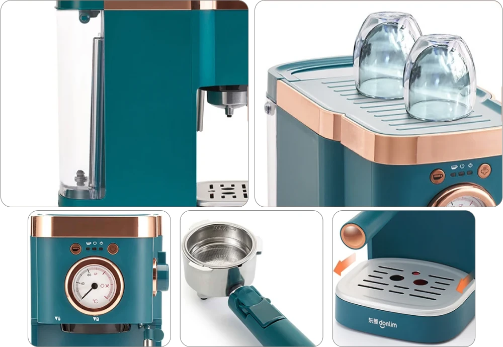 espresso machine with milk frother and grinder