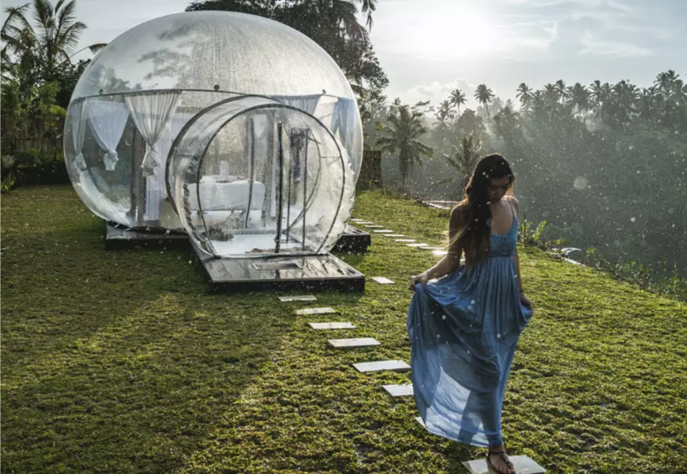 outdoor tent bubble