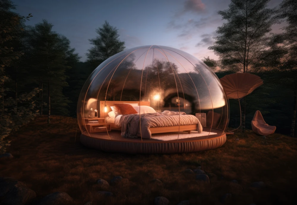 plastic bubble tent